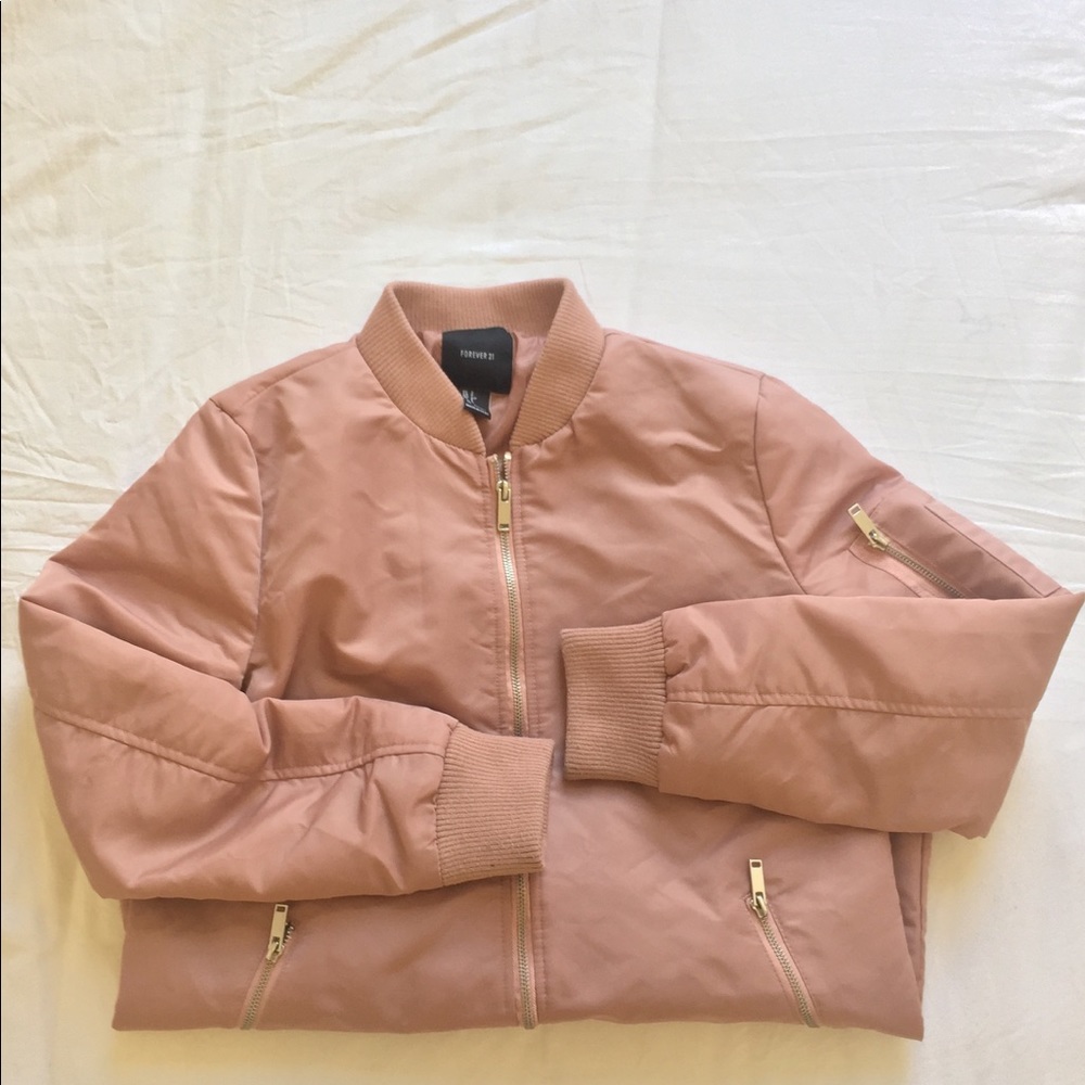 Long bummer jacket- Dusty pink.